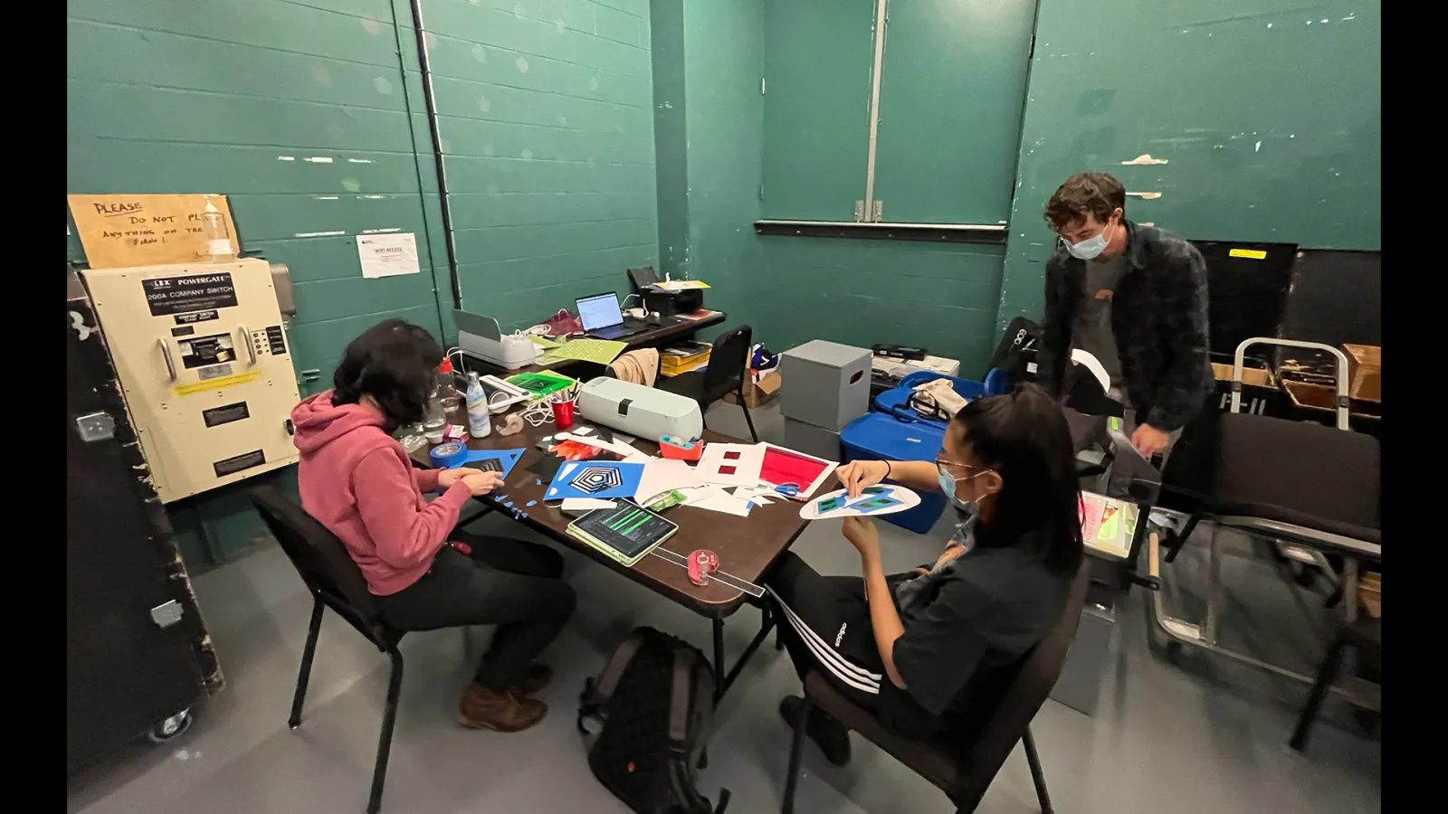 Making the cut-outs and puppets