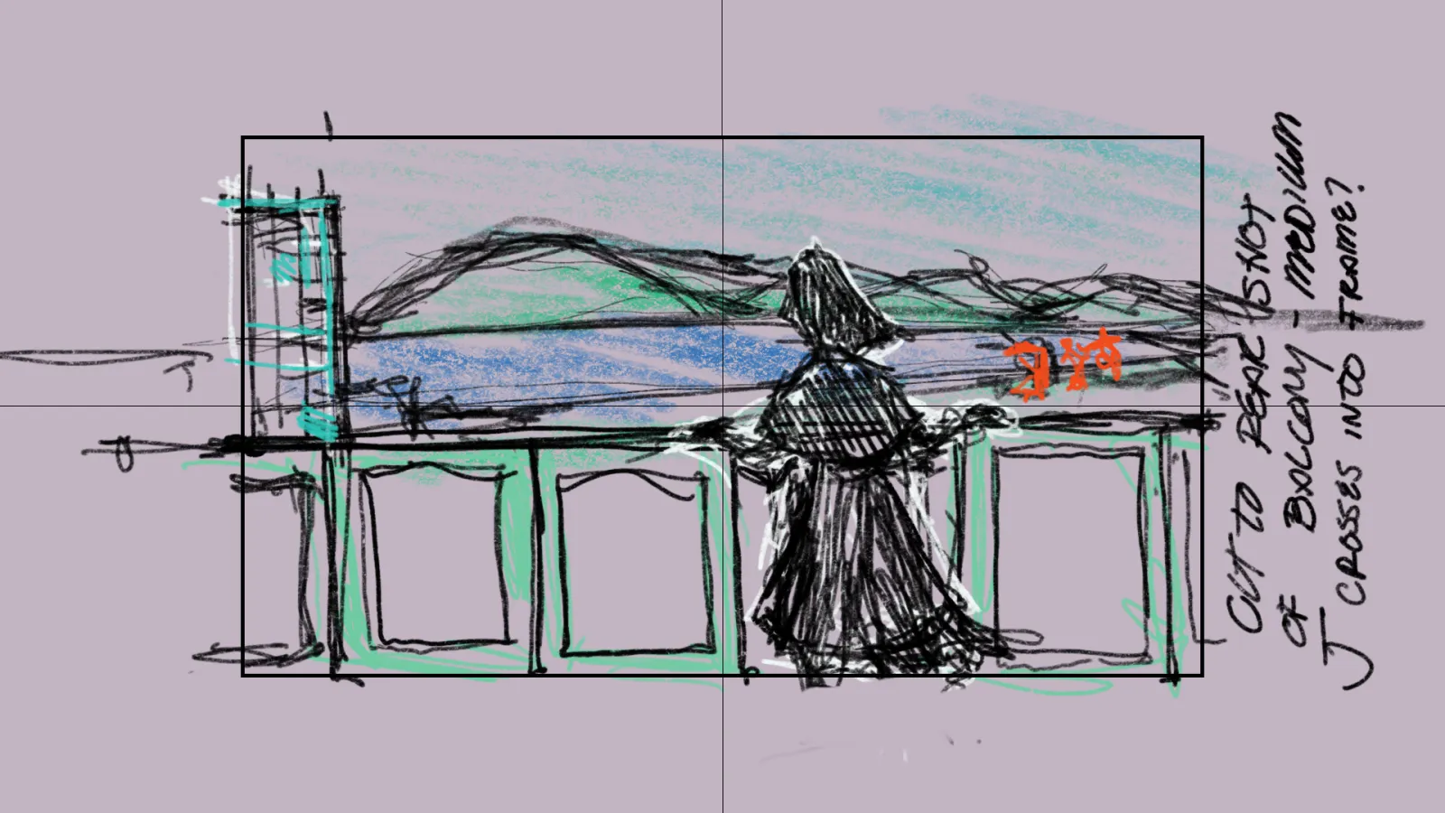 Balcony scene storyboard 2
