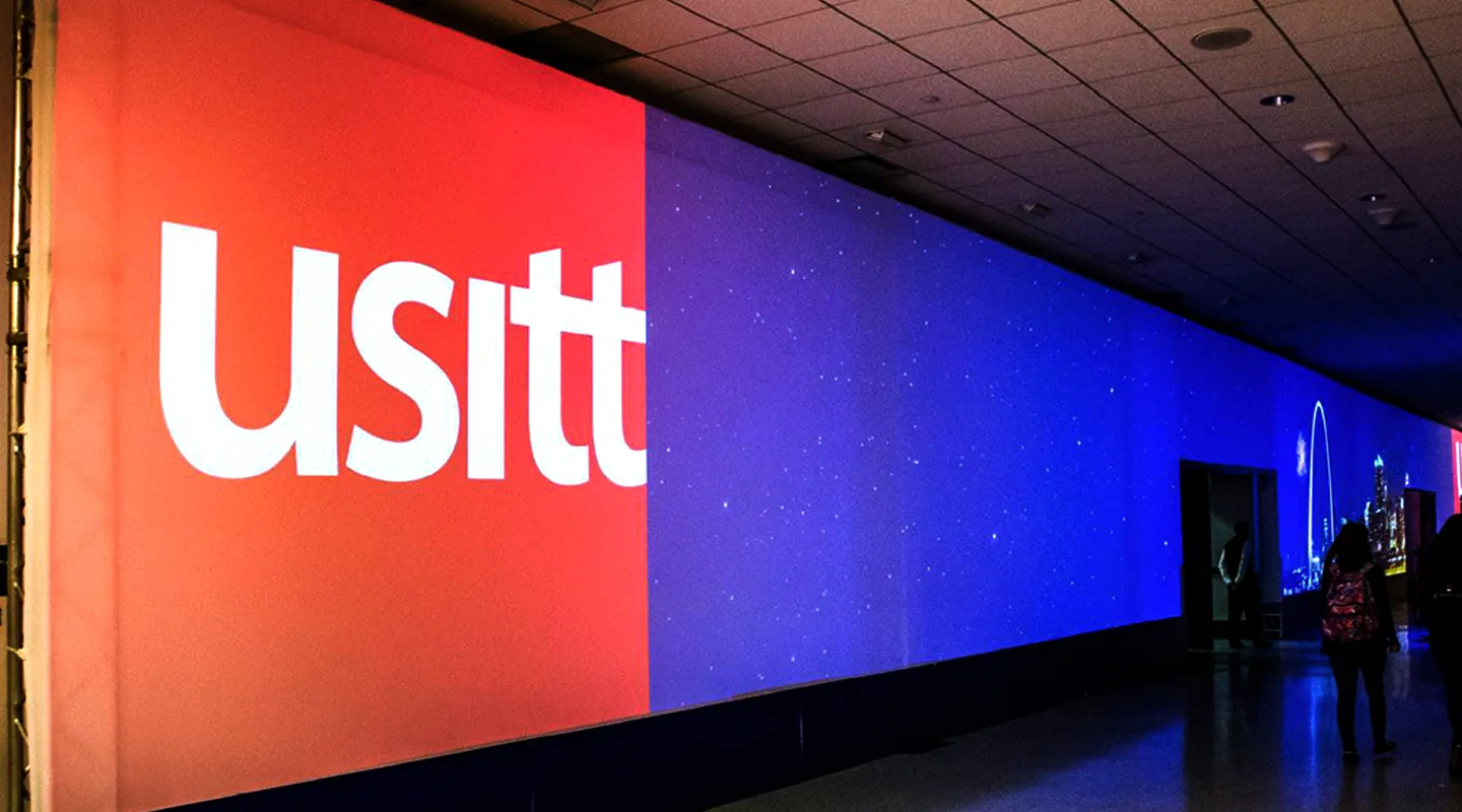 Video Tapestry – USITT 2017, lobby installation, photograph 8